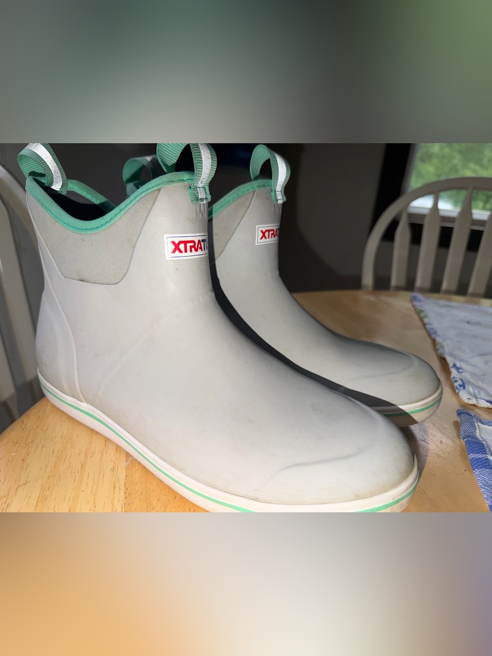 XTRATUF Gray & Mint Ankle Rain Boots - Picture 4 of 4